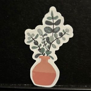 PLANT IN VASE STICKER
